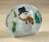 Round Vertical Paperweight - The Glass Underground 