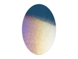 Aqua Irid Small Ovals - The Glass Underground 