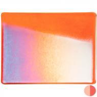 Sunset Coral Transparent Irid (1305-31) 3mm Sample - The Glass Underground 
