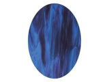 Blue Streaky Small Ovals - The Glass Underground 
