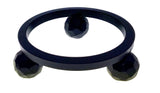 Round Smooth Hammered Ball Footed Stand - The Glass Underground 