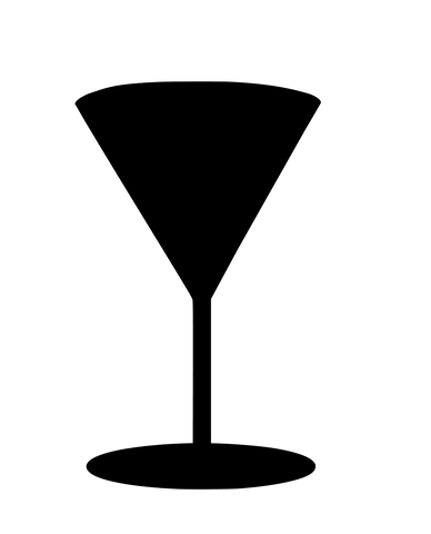 Martini Glass - Water Jet Cut - The Glass Underground 