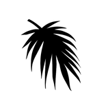 Palm Leaf - Water Jet Cut - The Glass Underground 