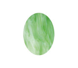 Green Streaky Small Ovals - The Glass Underground 