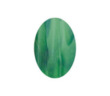 Green Streaky Small Ovals - The Glass Underground 