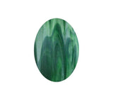 Green Streaky Small Ovals - The Glass Underground 