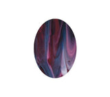 Pink And Purple Streaky Small Ovals - The Glass Underground 