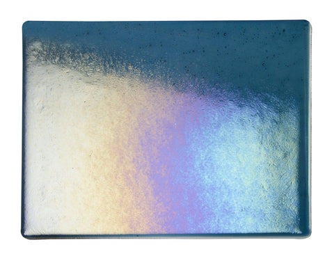 Aquamarine Blue Transparent Irid (1108) 2mm-1/2 Sheet-The Glass Underground