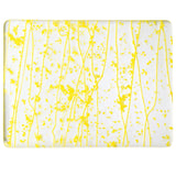 Canary and Sunflower Yellow Frit, Sunflower Yellow Streamers Mardi Gras (4220) 3mm-1/2 Sheet-The Glass Underground