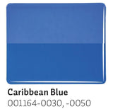 Caribbean Blue Transparent (1164) 2mm-1/2 Sheet-The Glass Underground
