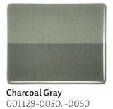 Charcoal Gray Transparent (1129) 2mm-1/2 Sheet-The Glass Underground