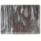 Charcoal Gray, White Streaky (2129) 3mm-1/2 Sheet-The Glass Underground