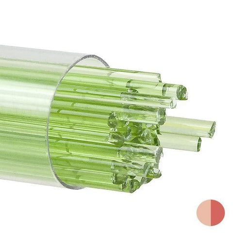 Chartreuse Transparent Stringers (1126)-2mm-10-The Glass Underground