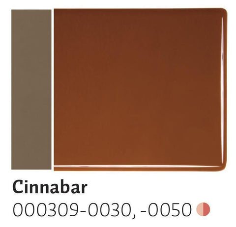 Cinnabar Opal (309) 2mm-1/2 Sheet-The Glass Underground