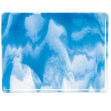 Clear, Egyptian Blue Opal Streaky (2064) 3mm-1/2 Sheet-The Glass Underground