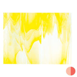 Clear, Sunflower Yellow Opal Streaky (2020) 3mm-1/2 Sheet-The Glass Underground