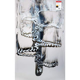 Clear, White, Black Graffiti (3100GR) 3mm - The Glass Underground 