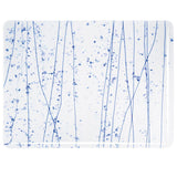Cobalt Blue, Gray Blue, and Aqua Frit, Blue Streamers Mardi Gras (4219) 3mm-1/2 Sheet-The Glass Underground