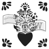 Corazon Stencil-12" x 12"-The Glass Underground