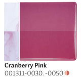 Cranberry Pink Transparent (1311) 3mm-1/2 Sheet-The Glass Underground
