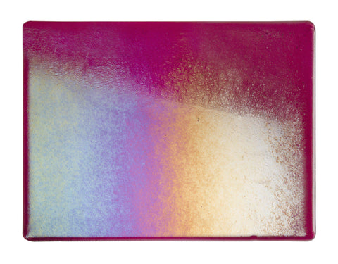 Cranberry Pink Transparent Irid (1311-51) 2mm-1/2 Sheet-The Glass Underground