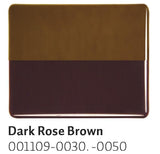Dark Rose Brown Transparent (1109) 2mm-1/2 Sheet-The Glass Underground