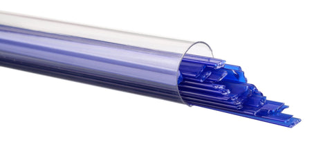 Deep Cobalt Blue Opal Ribbon (147) - The Glass Underground 