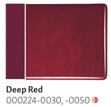 Deep Red Opal (224) 2mm-1/2 Sheet-The Glass Underground