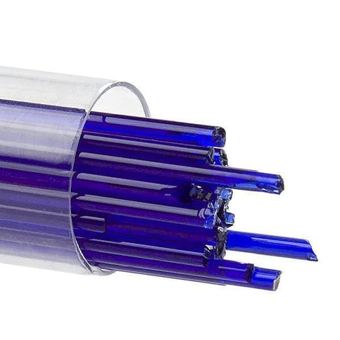 Deep Royal Blue Transparent Stringers (1114)-2mm-10-The Glass Underground