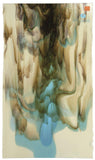 French Vanilla, Light Turquoise Blue Infused Streaky (2537IN) 3mm-1/2 Sheet-The Glass Underground