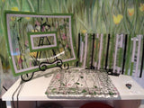 Green and White on Clear (4117) 3mm - The Glass Underground 