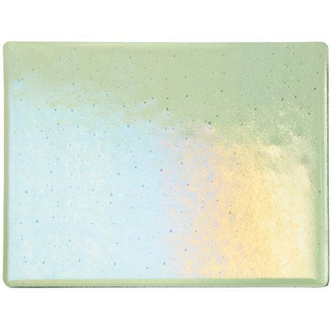 Leaf Green Transparent Irid (1217-31) 3mm-1/2 Sheet-The Glass Underground