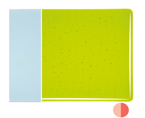 Lemon Lime Green Transparent (1422) 3mm-1/2 Sheet-The Glass Underground