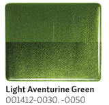 Light Aventurine Green Transparent (1412) 3mm-1/2 Sheet-The Glass Underground