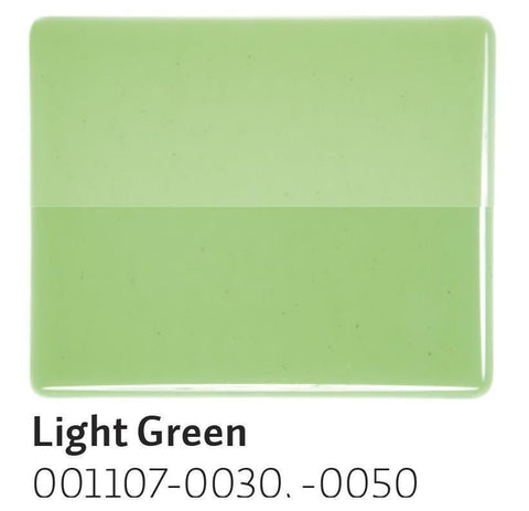 Light Green Transparent (1107) 2mm-1/2 Sheet-The Glass Underground