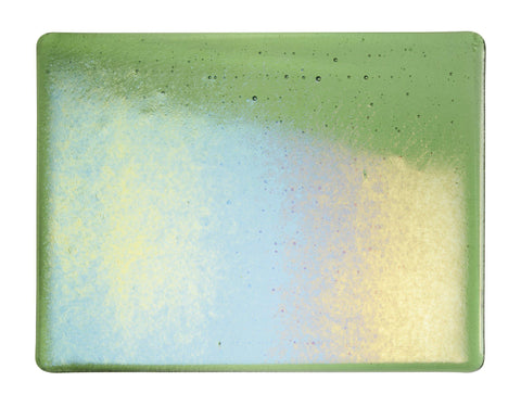 Light Green Transparent Irid (1107-31) 3mm-1/2 Sheet-The Glass Underground