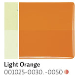 Light Orange Transparent (1025) 3mm-1/2 Sheet-The Glass Underground