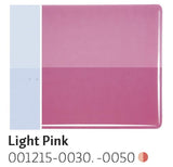 Light Pink Transparent (1215) 3mm-1/2 Sheet-The Glass Underground