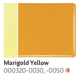 Marigold Yellow Opal (320) 3mm-1/2 Sheet-The Glass Underground
