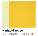 Marigold Yellow Transparent (1320) 2mm-1/2 Sheet-The Glass Underground
