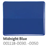 Midnight Blue Transparent (1118) 3mm-1/2 Sheet-The Glass Underground