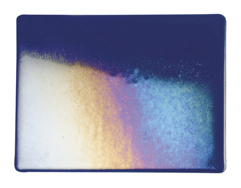 Midnight Blue Transparent Irid (1118-31) 3mm-1/2 Sheet-The Glass Underground