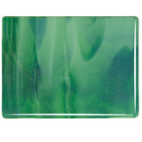 Mint Opal, Deep Forest Green Streaky (2112) 3mm-1/2 Sheet-The Glass Underground