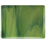 Olive Green Opal, Forest Green Streaky (2212) 3mm-1/2 Sheet-The Glass Underground