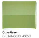 Olive Green Transparent (1141) 3mm-1/2 Sheet-The Glass Underground