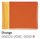 Orange Opal (125) 2mm-1/2 Sheet-The Glass Underground
