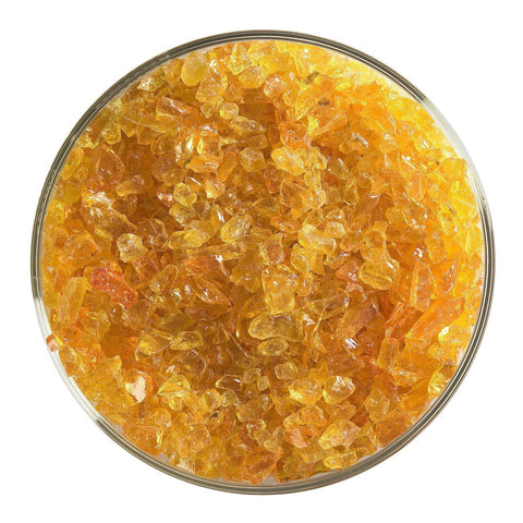 Orange Transparent Frit (1125)-5 lbs.-Coarse-The Glass Underground