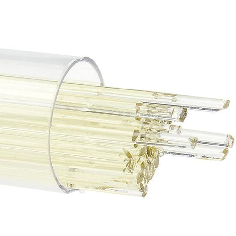 Pale Yellow Tint Transparent Stringers (1820)-2mm-Tube-The Glass Underground