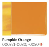 Pumpkin Orange Opal (321) 3mm-1/2 Sheet-The Glass Underground