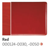 Red Opal (124) 3mm-1/2 Sheet-The Glass Underground